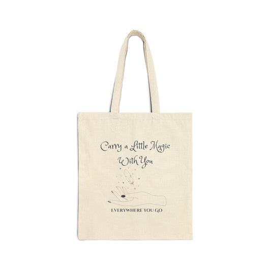 Carry a Little Magic With You Cotton Canvas Tote Bag